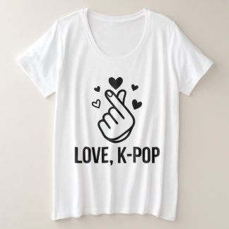 Liefde, K-POP Vingerhart Grafische T-shirt