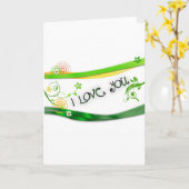 Liefde Kaart (Gele Bloem)