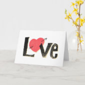 Liefde Kaart (Gele Bloem)