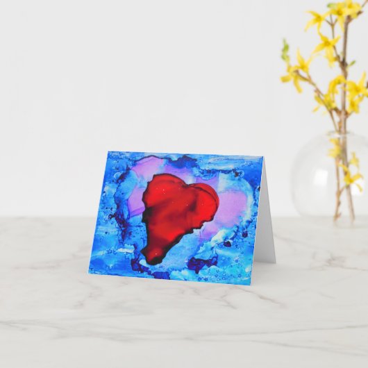 liefde kaart (Gele Bloem)