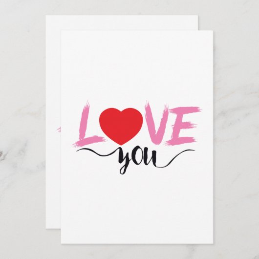 Liefde Kaart (Voorkant / Achterkant)