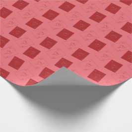 Liefde kaart inpakpapier