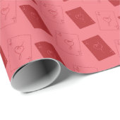 Liefde kaart inpakpapier (Rol Hoek)