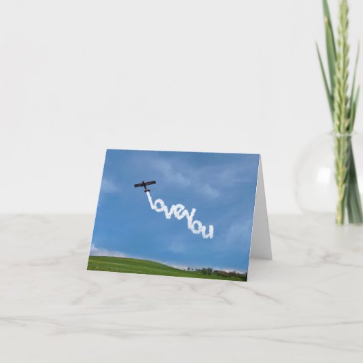 Liefde Kaart met Luchtbericht (Voorkant)