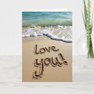 Liefde Kaart met Zand Boodschap