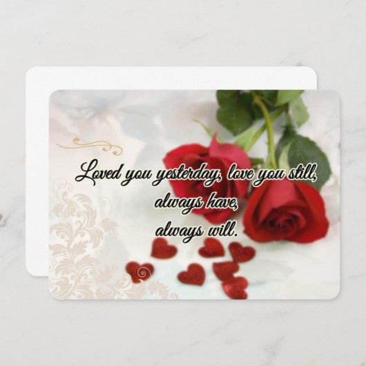 Liefde kaart notitiekaartje (Voorkant / Achterkant)