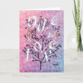 Liefde Kaart "Ode aan de Liefde" van Dichter Adiel