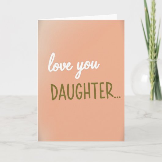 Liefde Kaart Voor Dochter (Voorkant)