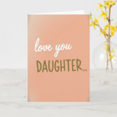 Liefde Kaart Voor Dochter (Gele Bloem)