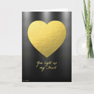 Liefde Kaart Vriendje wenskaart Gouden Hart Kaart