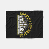 Liefde kaas Kies je weapon cadeautje Fleece Deken (Voorkant (Horizontaal))