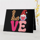 Liefde Kabouter Valentijnsdag Rode Buffalo Plaid L Kaart (Gele Bloem)