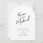 Liefde Kalligrafie Fotosjabloon B&W Boog ID940 Kaart (Voorkant)