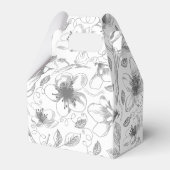 Liefde kalligrafie Hartelijk dank voor uw zwarte I Bedankdoosjes (Achterkant)