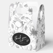 Liefde kalligrafie Hartelijk dank voor uw zwarte I Bedankdoosjes (Geopend)