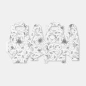 Liefde kalligrafie Hartelijk dank voor uw zwarte I Bedankdoosjes (Uitgevouwen)