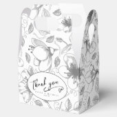 Liefde kalligrafie Hartelijk dank voor uw zwarte I Bedankdoosjes (Geopend)