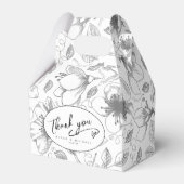 Liefde kalligrafie Hartelijk dank voor uw zwarte I Bedankdoosjes (Voorkant Zijde)