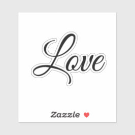 Liefde kalligrafie Moderne Typografie Elegant Scri Sticker