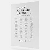 Liefde Kalligrafie Welkom Zitkaart B&W ID940 Acryl Bord (Hoek)