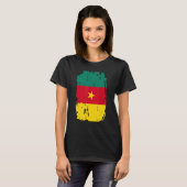 Liefde Kameroense vlag T-shirt (Voorkant volledig)