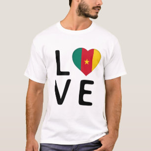 Liefde - Kameroense vlag T-shirt