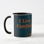 Liefde Kampeer Kampvuur Vuur Custom Mok (Links)