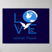 Liefde kan de wereldvrede brengen poster (Voorkant)