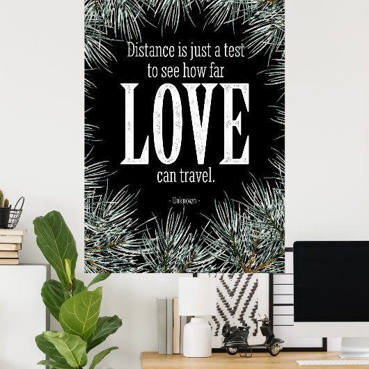 Liefde kan poster reizen (Thuiskantoor)