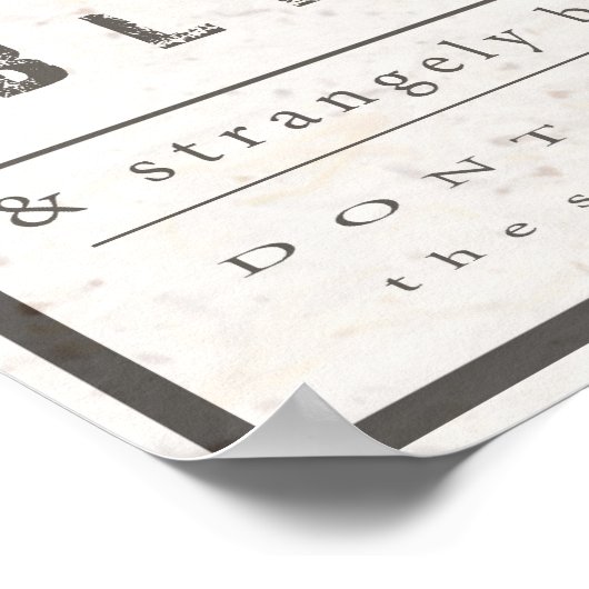 Liefde kan zo blind Poster zijn (Hoek)