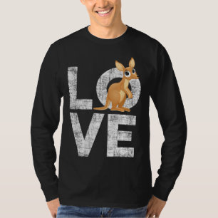 Liefde Kangoeroe Australië Dierenverzorger Safari T-shirt