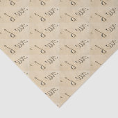 Liefde karbonade op het strand tissuepapier (Detail)