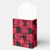 Liefde kariert, kariert bedankdoosjes (Geopend)