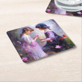 Liefde Kartonnen Onderzetters (Schuin)