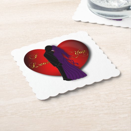 Liefde Kartonnen Onderzetters (Gebogen)
