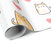 Liefde, kat cadeaupapier (Rol Hoek)