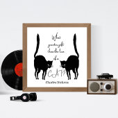Liefde kat - citaat Charles Dickens Poster