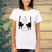 Liefde kat - citaat Charles Dickens T-shirt