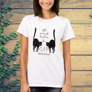 Liefde kat - citaat Charles Dickens T-shirt