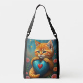 Liefde Kat Crossbody Tas (Achterkant)