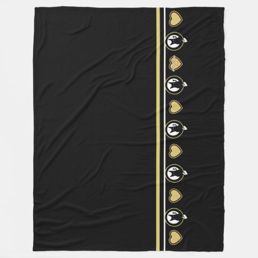 Liefde Kat Fleece Deken - Adiela Akoo (Voorkant)