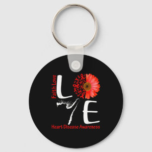 Liefde Kat Hart Geloof Hoop Liefde Hart Ziekte Bew Sleutelhanger