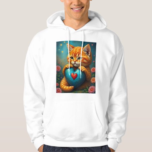 Liefde Kat Hoodie (Voorkant)
