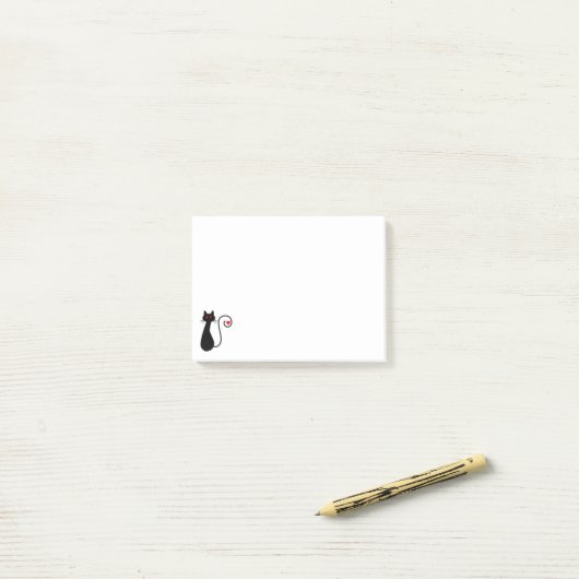 Liefde Kat Notitieblok Post-it® Notes (Op bureau)
