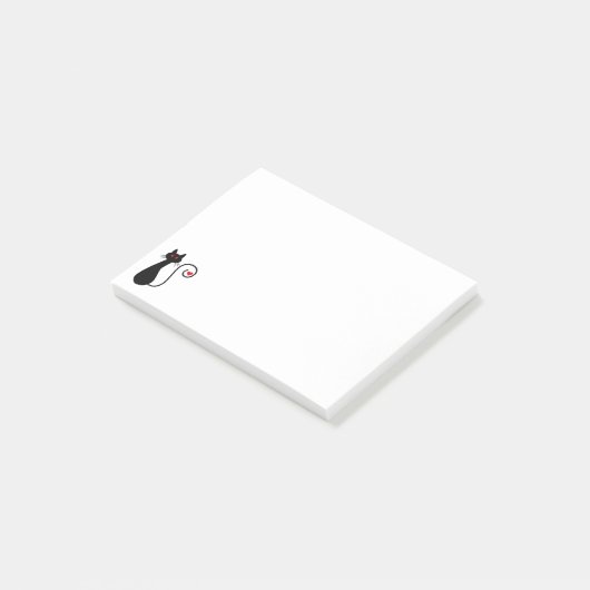 Liefde Kat Notitieblok Post-it® Notes (Schuin)