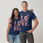 Liefde Kat Roze vintage T-shirt (Unisex)
