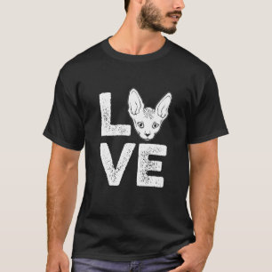 Liefde Kat Sphynx Kat T-shirt