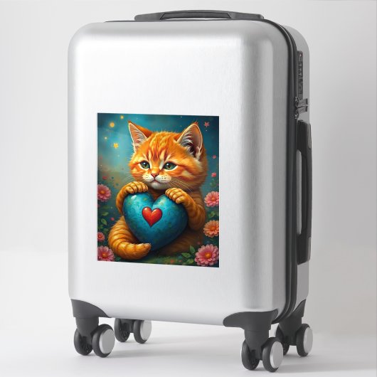 Liefde Kat Sticker (Koffer)