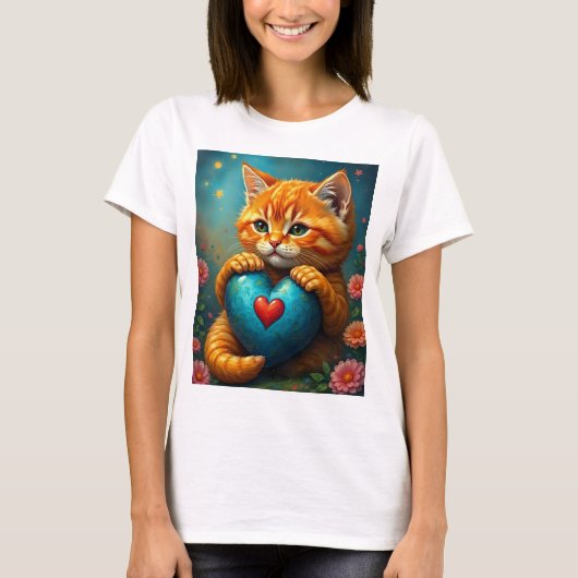 Liefde Kat T-shirt (Voorkant)