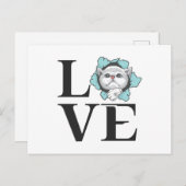 Liefde katten briefkaart (Voorkant / Achterkant)